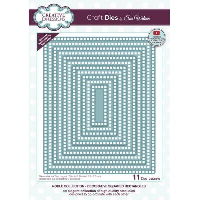 Creative Expressions Sue Wilson Craft Dies - Noble Decorative Squared Rectangles