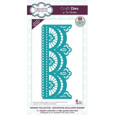 Creative Expressions Sue Wilson Craft Dies - Decorative Scalloped Border