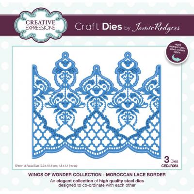 Creative Expressions Jamie Rodgers Wings Of Wonder Craft Dies - Moroccan Lace Border
