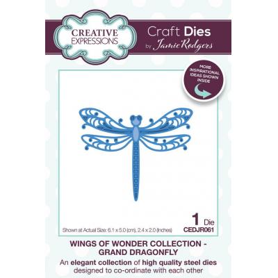 Creative Expressions Jamie Rodgers Craft Die - Wings Of Wonder Grand Dragonfly