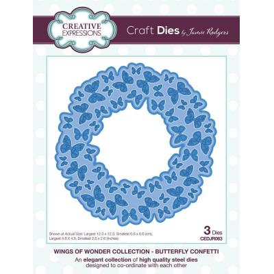 Creative Expressions Jamie Rodgers Wings Of Wonder Craft Dies - Butterfly Confetti