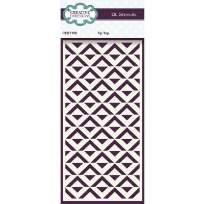 Creative Expressions Slimline Stencils - Tip Top