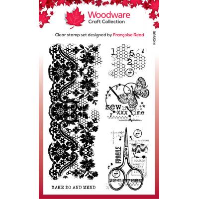Creative Expressions Woodware Craft Collection Clear Stamp - Little Time