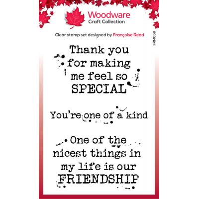 Creative Expressions Woodware Craft Collection Clear Stamps - Kind Words