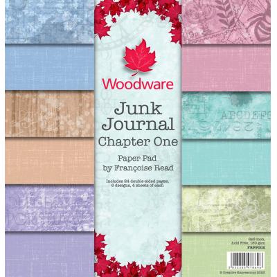 Creative Expressions Woodware Craft Collection Designpapiere - Junk Journal Chapter One Paper Pad