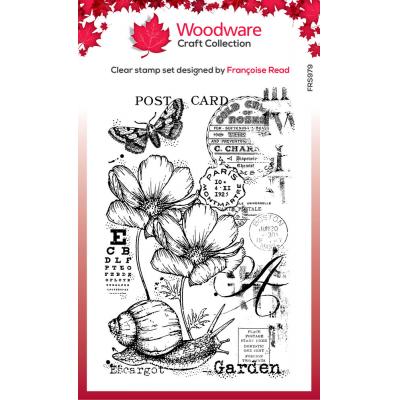 Creative Expressions Woodware Craft Collection Clear Stamp - Garden Snail