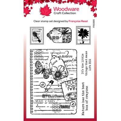 Creative Expressions Woodware Craft Collection Clear Stamps - Garden Journal