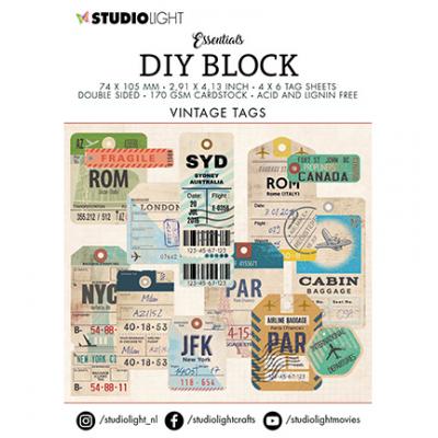 StudioLight DIY Block Essentials Nr.03 Scrapbooking Set - Tags