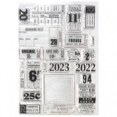 Elizabeth Craft Designs Clear Stamps - Tickets