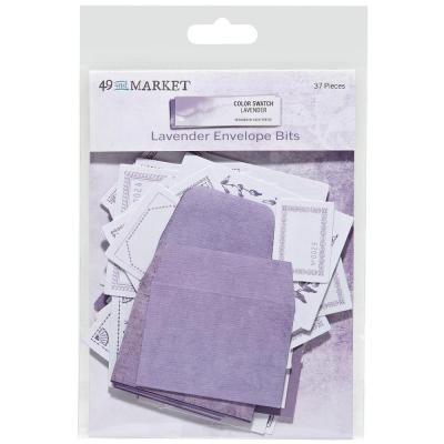 49 And Market Color Swatch Lavender Die Cuts- Envelope Bits