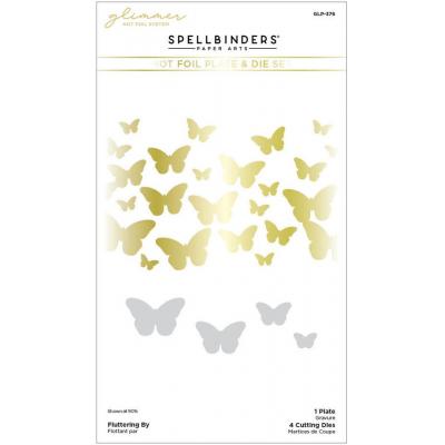 Spellbinders Hot Foil Plate and Die - Fluttering By