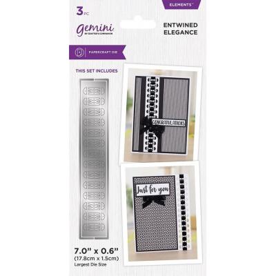 Gemini Ribbon Threading Elements Dies - Entwined Elegance