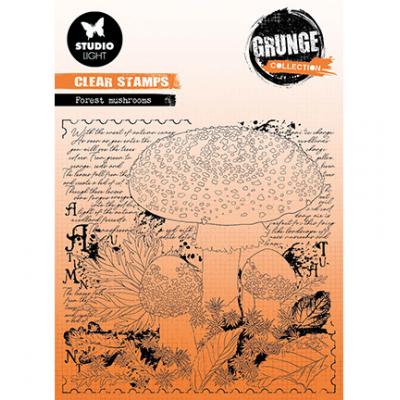 StudioLight Grunge Collection Clear Stamps - Forest Mushrooms