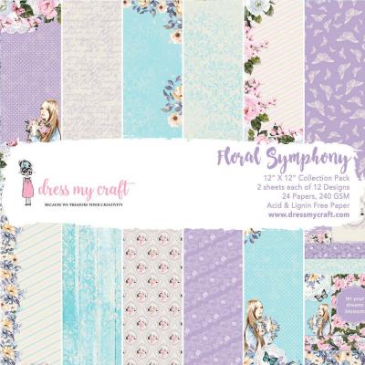 Dress My Craft Floral Symphony Designpapiere - Paper Pad