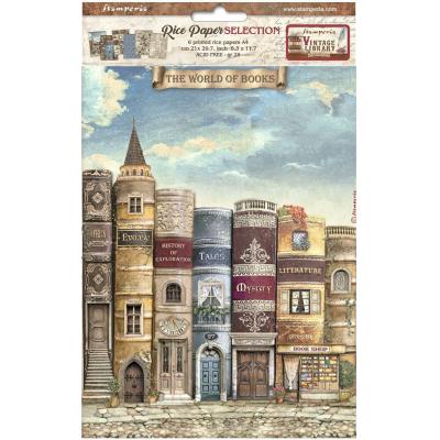 Stamperia Vintage Library Spezialpapier - Selection