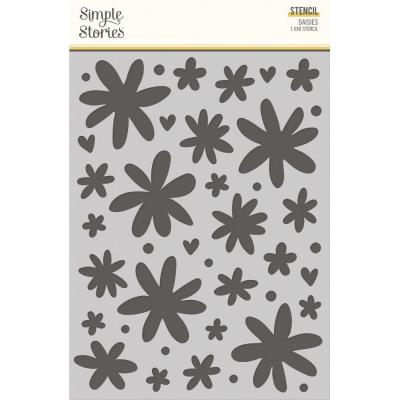 Simple Stories Boho Sunshine Stencil - Daisies