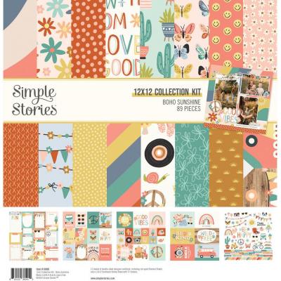 Simple Stories Boho Sunshine Designpapiere - Collection Kit