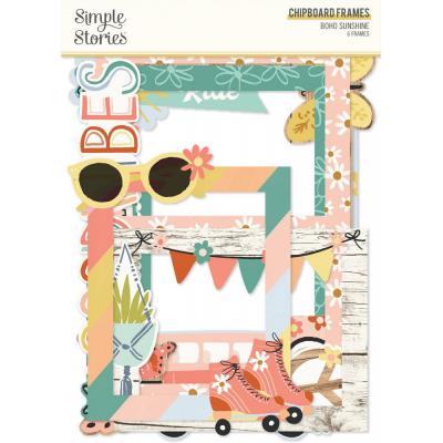 Simple Stories Boho Sunshine Die Cuts - Chipboard Frames