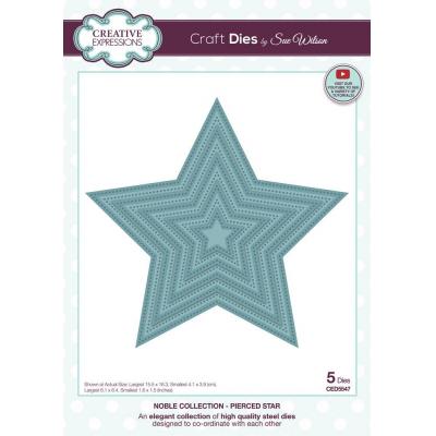 Creative Expressions Sue Wilson Noble Collection Craft Dies - Pierced Star