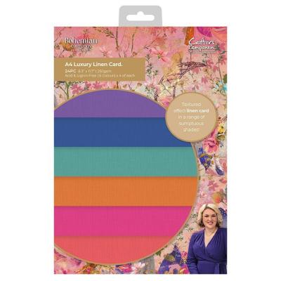 Crafters Companion Bohemian Cardstock - Luxury Linen Cardstock