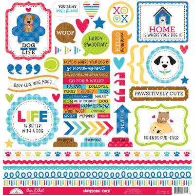 Doodlebug Design Doggone Cute Sticker - This & That