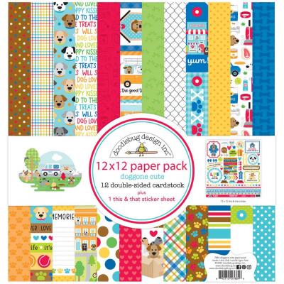 Doodlebug Design Doggone Cute Designpapiere - Paper Pack