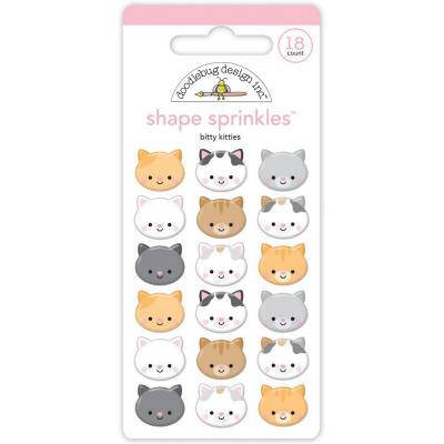 Doodlebug Design Pretty Kitty Sticker - Bitty Kitties