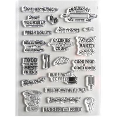 Elizabeth Craft Designs Clear Stamps - Good Food Good Mood