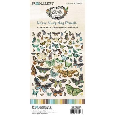 49 and Market Vintage Artistry Nature Study - Wings Laser Cut Outs