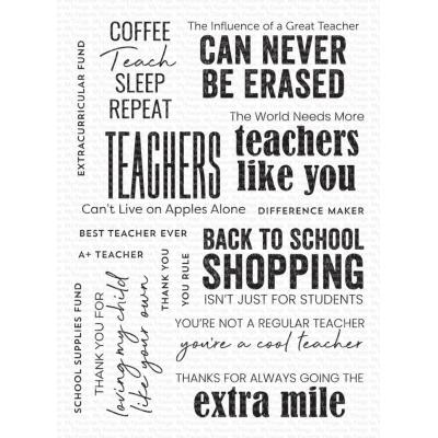 My Favorite Things Clear Stamps - Teach, Sleep, Repeat