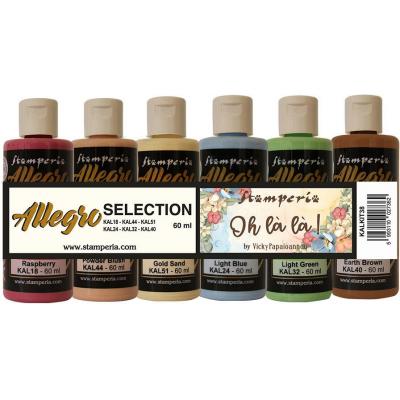 Stamperia Oh lá lá Acrylfarben - Allegro Paint Kit