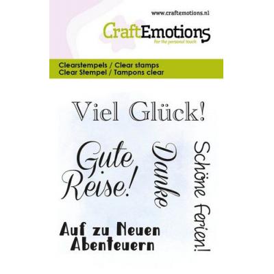 CraftEmotions deutsch Clear Stamps - Gute Reise