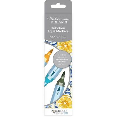 Crafter’s Companion Mediterranean Dreams - Aqua Markers TriColour