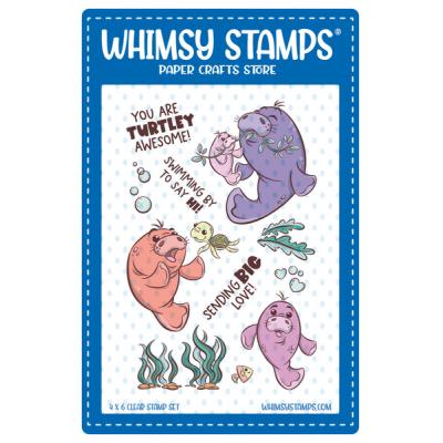 Whimsy Stamps Stempel - Big Love Manatees