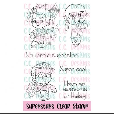 C.C. Designs Clear Stamps - Superstars