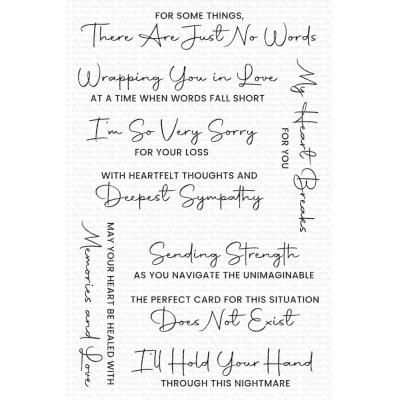 My Favorite Things Clear Stamps - So Very Sorry for Your Loss