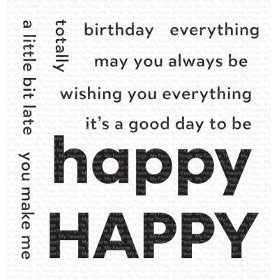 My Favorite Things Clear Stamps - Happy Everything