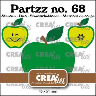 Crealies Stanzschablonen Partzz - Apfel groß CLPartzz68