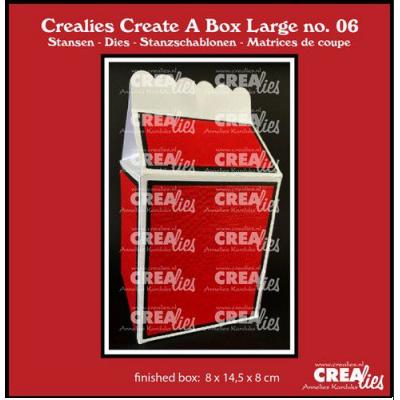 Crealies Stanzschablonen Create A Box - Milchkarton groß CCABL06
