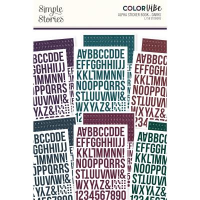 Simple Stories Color Vibe - Dark Alphabet Sticker Book