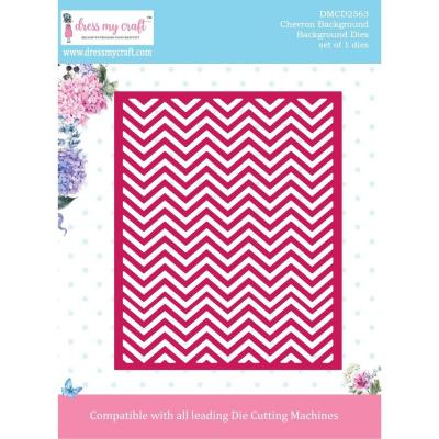 Dress My Craft Cutting Die - Chevron Background