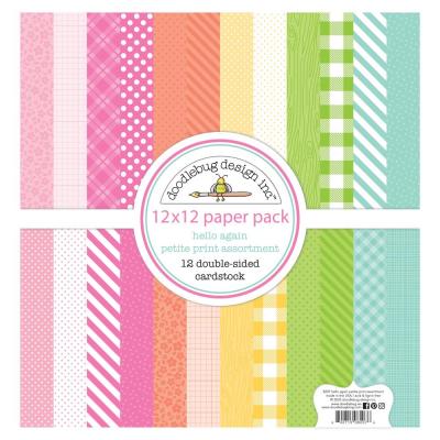 Doodlebug Hello Again - Petite Print Assortment