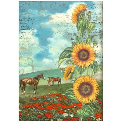Stamperia Sunflower Art - Sunflower Art and Horses