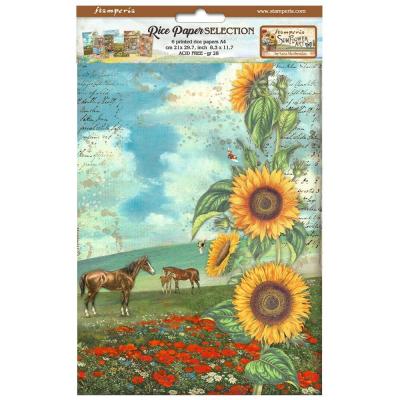 Stamperia Sunflower Art - Rice Paper Selection