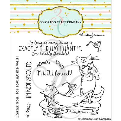 Colorado Craft Anita Jeram Clear Stamps - Spoiled Cats
