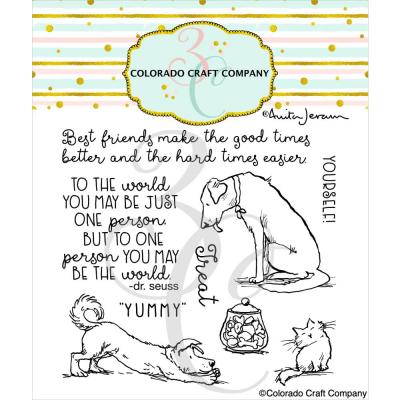Colorado Craft Anita Jeram Clear Stamps - Treat Yourself