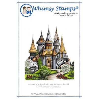 Whimsy Stamps Rubber Cling Stamp - Castle