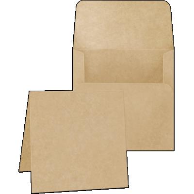 Graphic 45 - Square Cards - Kraft