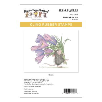 Spellbinders Stempel House Mouse - Bouquet for You