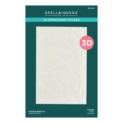 Spellbinders Embossing Folder - Floating Balloons